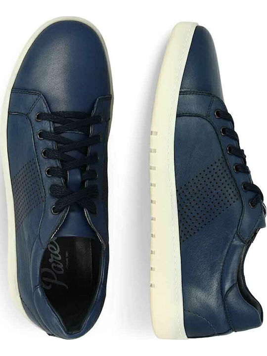 Leder Herren Freizeitschuhe Blau