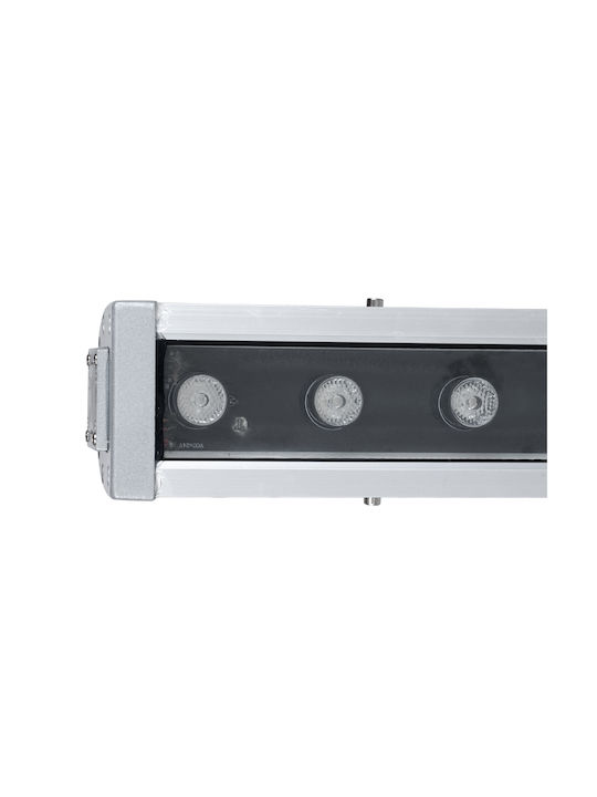 GloboStar Outdoor Floor Lamp LED Wall Washer 54W RGB IP65 Silver