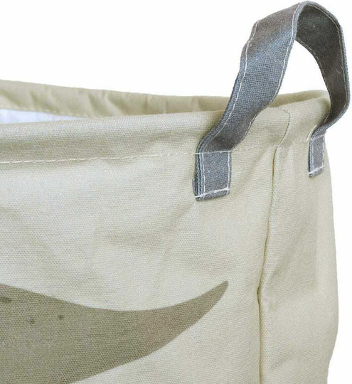 A Little Lovely Company Children's Laundry Basket made of Fabric Dinosaurs Beige 40x50x40cm 1pcs