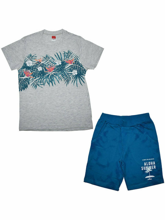 Joyce Kids Set with Shorts Summer 2pcs Gray