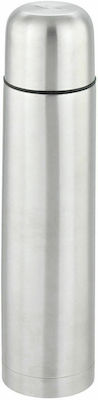 Estia Flasche Thermosflasche Rostfreier Stahl BPA-frei Silber 500ml mit Kappenbecher 01-8291