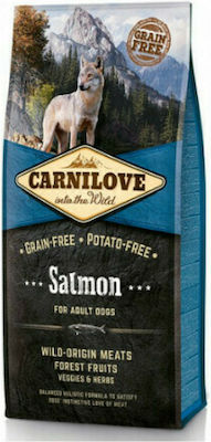 Carnilove Salmon Adult 12kg Ξηρά Τροφή χωρίς Σιτηρά για Ενήλικους Σκύλους με Σολομό