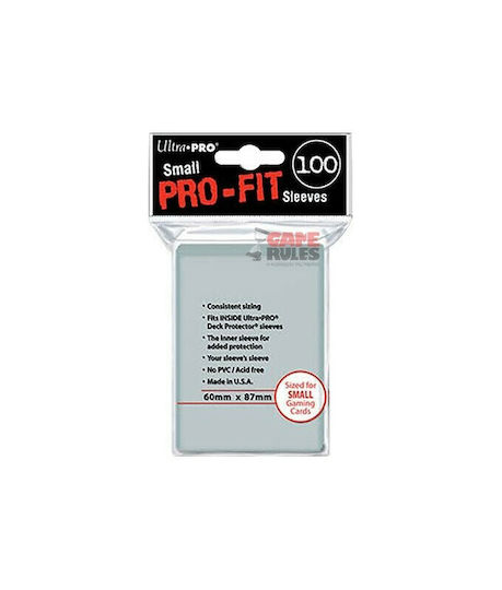 Ultra Pro Small Pro Fit Side Load Inner Sleeve Japanese Size 100τμχ Clear 84650