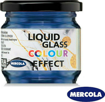 Mercola Liquid Glass Effect Vopsea pentru pictură Albastru pentru Sticlă lichidă Πέρλα 90ml