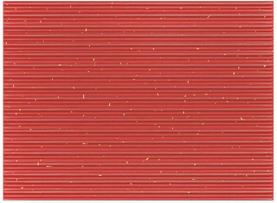 Luna Χαρτόνι Οντουλέ Glitter Κόκκινο 70x50εκ.