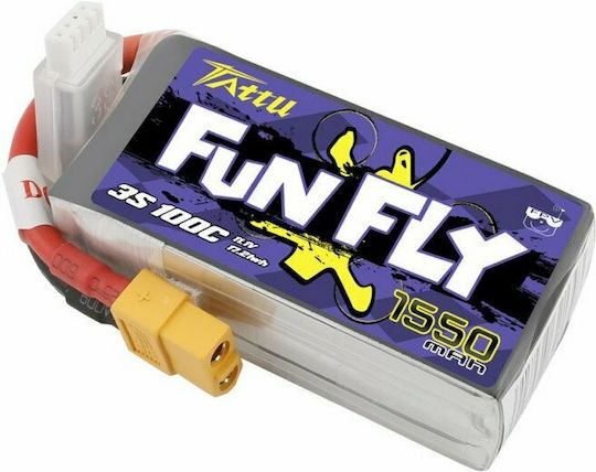 Tattu Funfly Μπαταρία Li-Po 11.1V 1550mAh 100C 3S XT60 για Drone