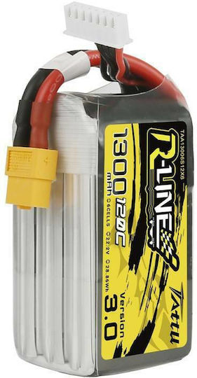 Tattu R-Line V3 Μπαταρία Li-Po 22.2V 1300mAh 120C 6S XT60 για Drone 2τμχ