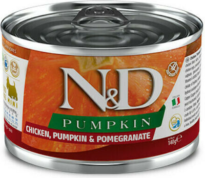 Farmina Pumpkin Canned Grain Free Wet Dog Food with Chicken 1 x 140gr