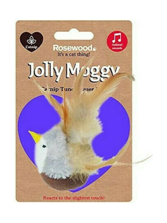 Rosewood Jolly Moggy Katzenspielzeug mit Katzenminze Katzenminze Tune Chaser Vogel