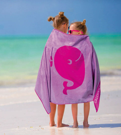 Greenwich Polo Club Kids Beach Towel Pink 140x70cm