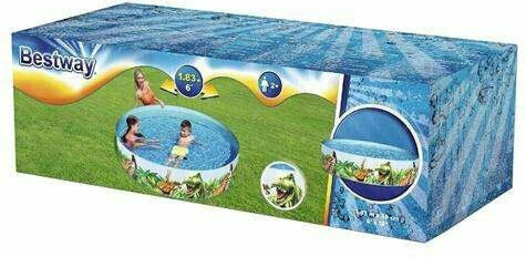 Bestway Παιδική Στρογγυλή Πισίνα PVC 946lt Φουσκωτή 183x38εκ.
