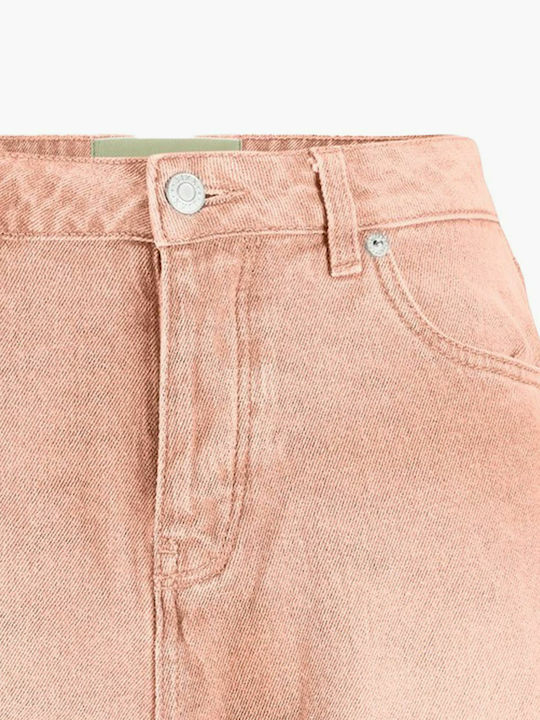 Women's Jean High-waisted Shorts Tropical Peach