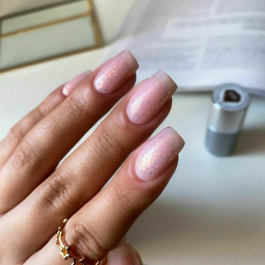 Semilac Blinking Copper Gold Flakes Deckschicht für Gel-Nagellacke 7ml