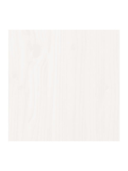 Hanging Living Room Cabinet Made of Solid White Wood 45x30x35cm