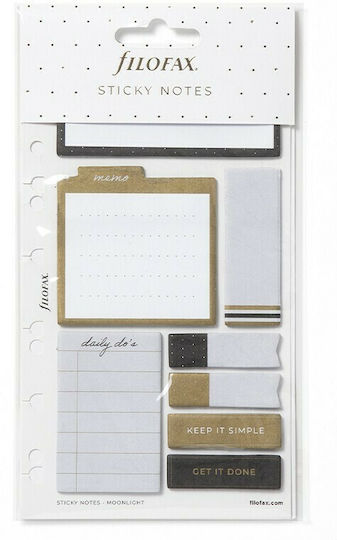 Filofax Αυτοκόλλητα Χαρτάκια Σημειώσεων Αξεσουάρ Organiser Moonlight