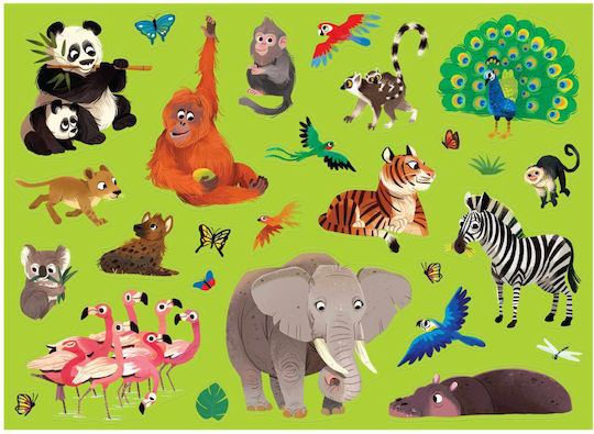 Crocodile Creek Painting Poster Jungle Animals for Children 5+ years Years