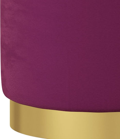 Scaune Camera de zi Cu spațiu de depozitare Tapițat cu Catifea Violet 31x31x37buc