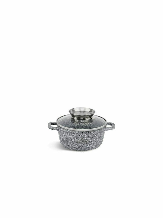 Edenberg Pots Set of Cast Aluminum with Non-stick Coating Grey 10pcs