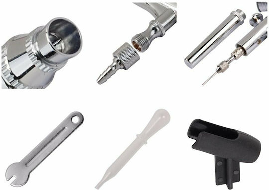 Airbrush AB-131 with 7ml Tank Nozzle 0.2 0.3 and 0.5mm Pressure 2.06bar