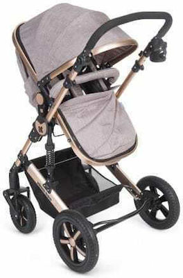 Kikka Boo Darling 3 in 1 Adjustable 3 in 1 Baby Stroller Suitable for Newborn Black 12kg