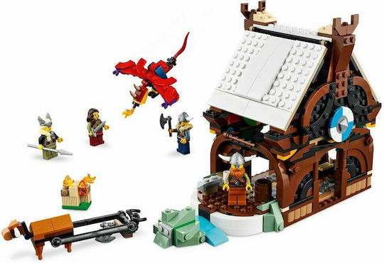 LEGO Creator Nava Viking și Șarpele Midgard pentru 9+ Ani