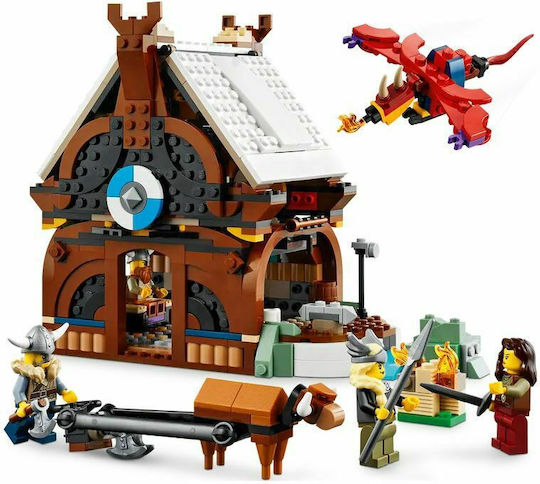 LEGO Creator Nava Viking și Șarpele Midgard pentru 9+ Ani