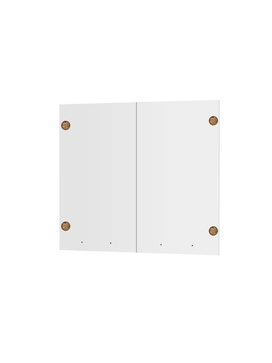 Alphab2b Charlotte Rectangular Kitchen Cabinet Door made of Particleboard WHITE 80x71.8x1.6cm SO-CV80-1 2pcs