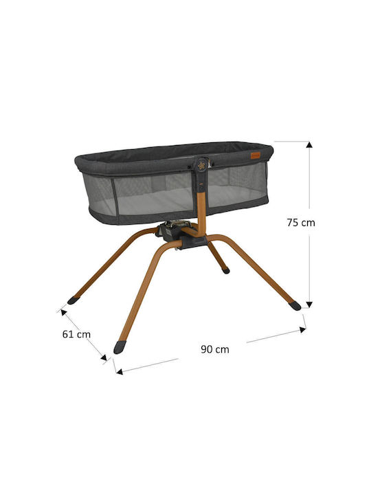 Bebe Stars Λίκνο Chic με Ρόδες Graphite
