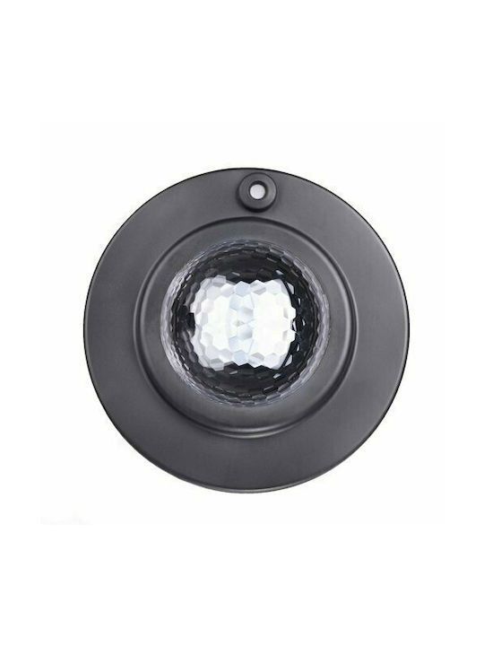 Lumini LED Rotativ Lampă de proiecție pentru copii Star cu Proiecție de Stele Negru 17x17x13εκ.