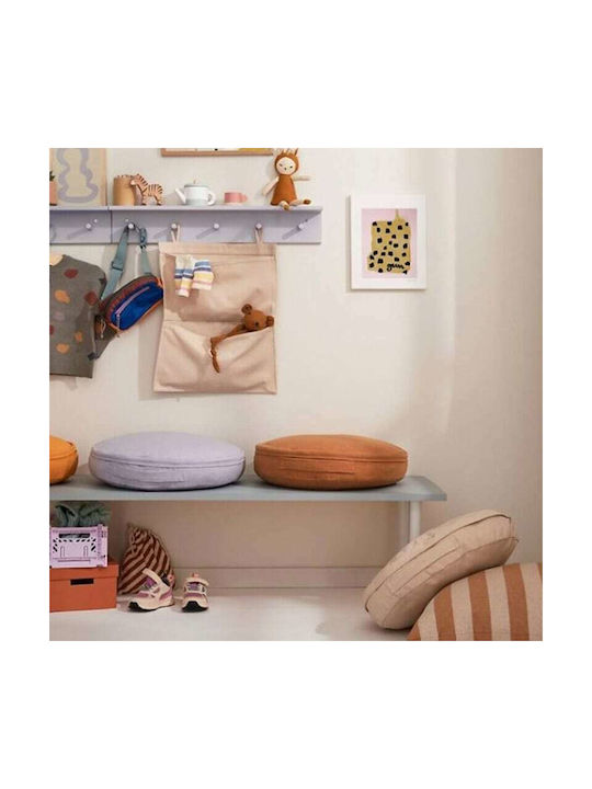 Kids Concept Star Kids Wall Hanger Multi Hook Wall Mounted Wooden Lilac with Shelf 60x9x10cm
