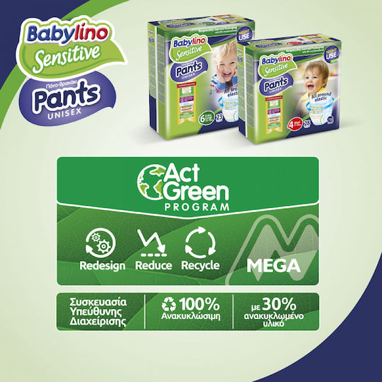 Babylino Diaper Pants Sensitive No. 5 for 10-16kg 26pcs
