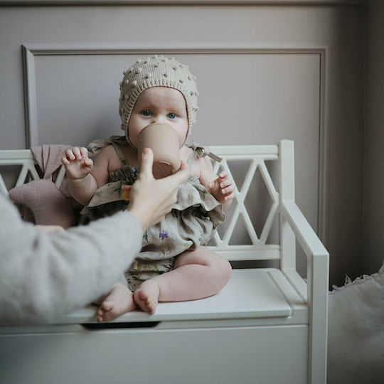 Mushie Бебешка чаша Sippy Cup от силикон Бежов 175мл за 6m+m+
