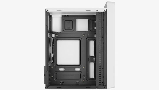 Aerocool CS-109 Gaming Mini Tower Κουτί Υπολογιστή με Πλαϊνό Παράθυρο και RGB Φωτισμό Λευκό