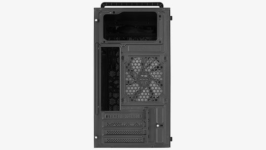 Aerocool CS-109 Gaming Mini Tower Computer Case with Side Window and RGB Lighting Black