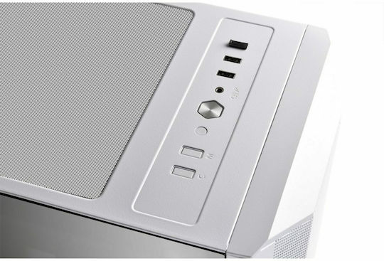 Lian Li Lancool II Mesh RGB+ type C Геймърско бюро Midi Tower Компютърна кутия със страничен прозорец Сняг