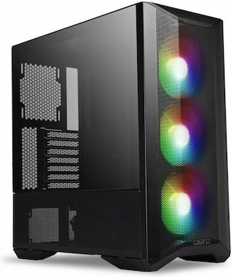 Lian Li Lancool II Mesh RGB+ type C Gaming Midi Tower Κουτί Υπολογιστή με Πλαϊνό Παράθυρο Black