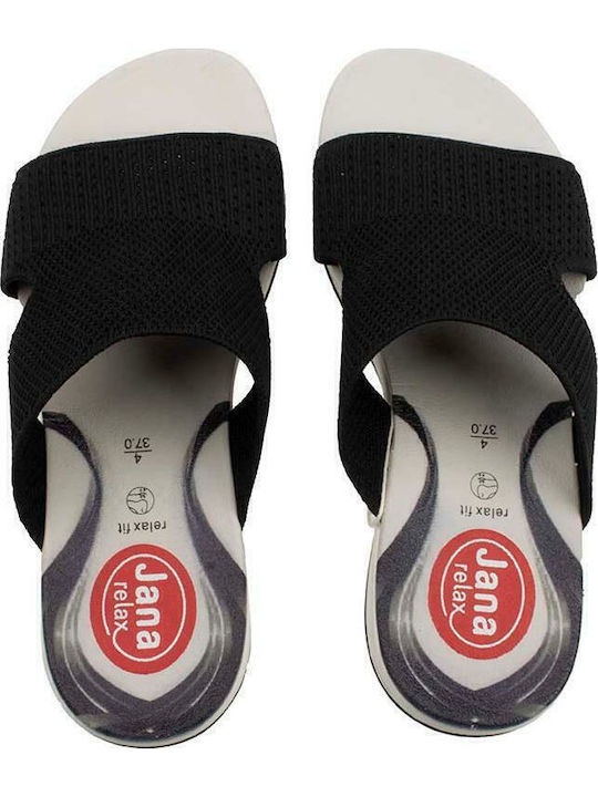 Anatomic Women's Fabric Platform Wedge Sandals Black