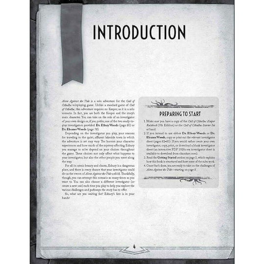 Chaosium Inc. Call of Cthulhu Alone Against the Tide CHA23174