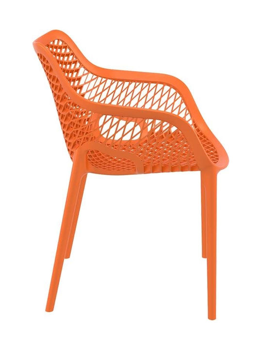Scaun De Exterior Din Polipropilenă Air XL Portocaliu 57x60x81cm