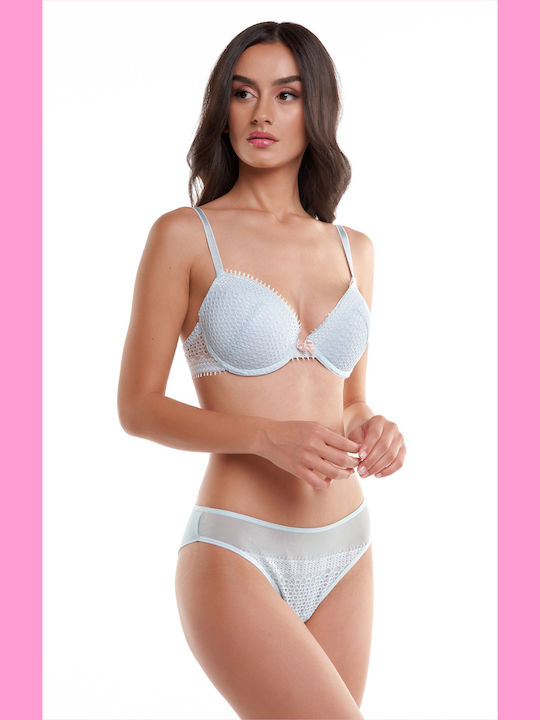Daydream Push Up Bra Underwire Light Blue