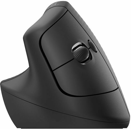 Logitech Lift Vertical Kabellos Ergonomisch Bluetooth Vertikal Maus für Linkshänder Schwarz