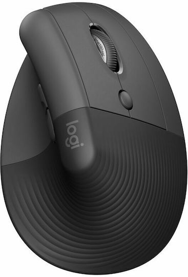 Logitech Lift Vertical Wireless Ergonomic Bluetooth Mouse Black