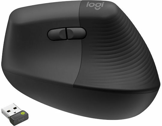 Logitech Lift Vertical Wireless Ergonomic Bluetooth Mouse Black