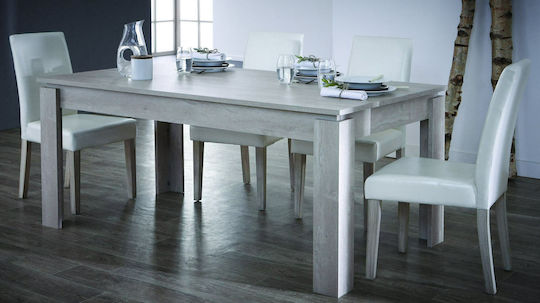 Vara Scaune Sala de mese Alb 1buc 45x55.5x94buc