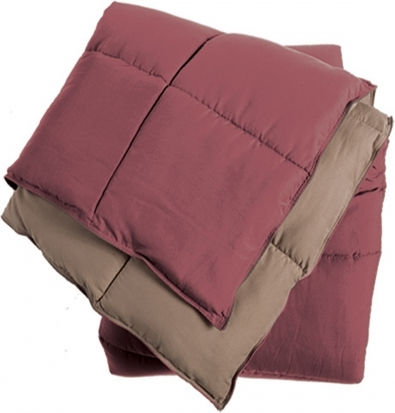 Nef-Nef Homeware Πάπλωμα Υπέρδιπλο με Γέμιση Hollowfiber 220x240εκ. Bicolor Bordo / Linen 330 GSM