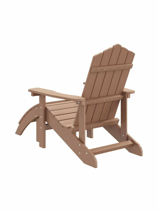 Шезлонг Пластмаса Adirondack Кафяв 83x73x92см.