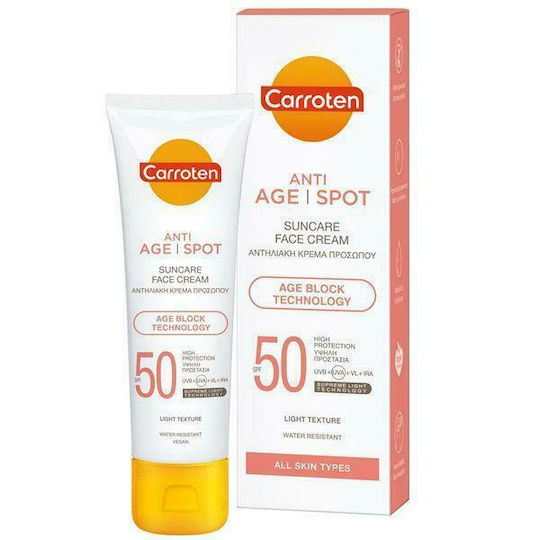 Carroten Anti Age Spot Sunscreen Cream Face SPF50 50ml