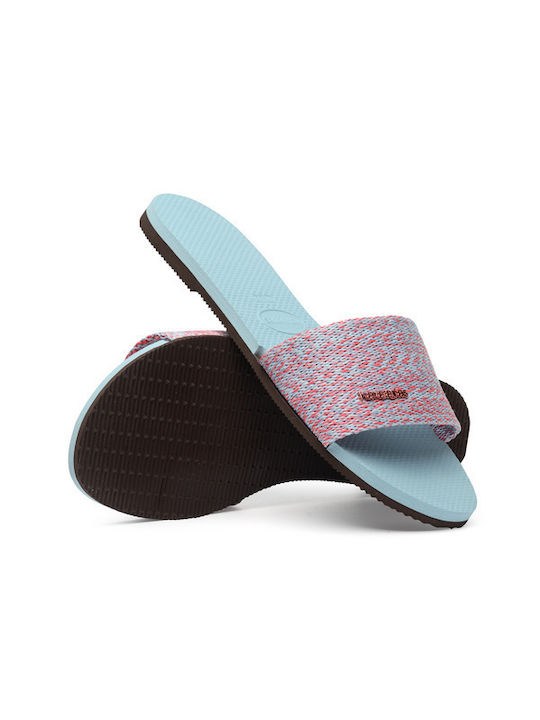 You Malta Women's Slides Blue Water