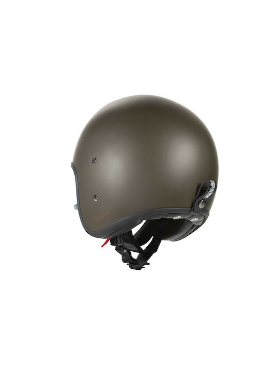 Garibaldi G03X Matt Coffee Κράνος Μηχανής Jet ECE 22.05 με Sunvisor