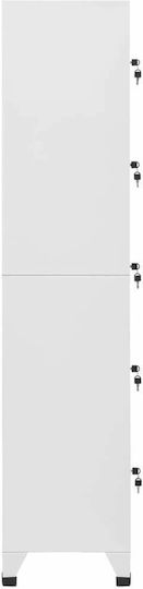 Шкаф Метал с 5 шкафчета Grey Light 38x40x180бр
